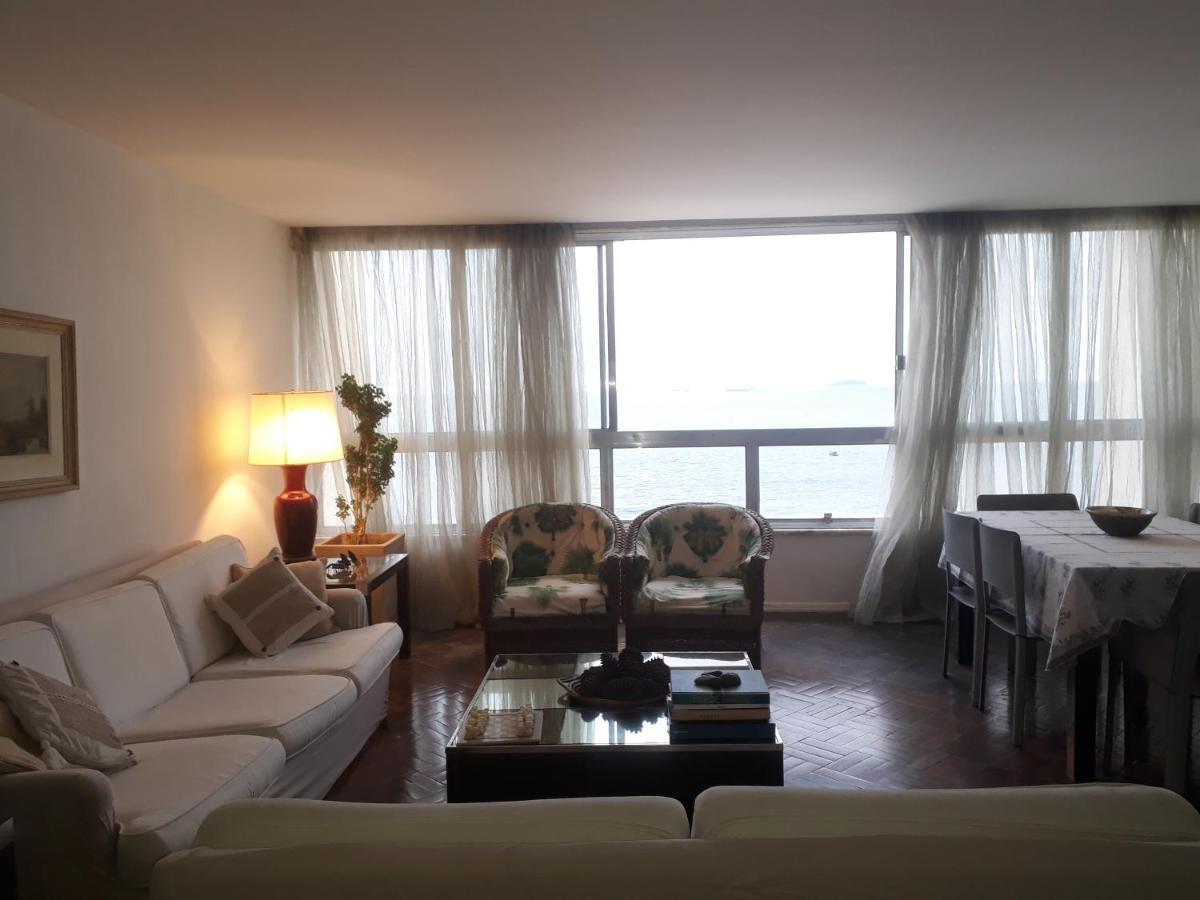 Copacabana Vista Mar Cobertura 2 Andares De Frente Para Os Fogos Do Reveillon Com 5 Quartos, 5 Ar-Condicionados, 6 Banheiros E Garagem Gratuita ริโอเดจาเนโร ภายนอก รูปภาพ