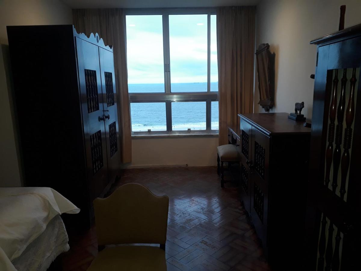 Copacabana Vista Mar Cobertura 2 Andares De Frente Para Os Fogos Do Reveillon Com 5 Quartos, 5 Ar-Condicionados, 6 Banheiros E Garagem Gratuita ริโอเดจาเนโร ภายนอก รูปภาพ